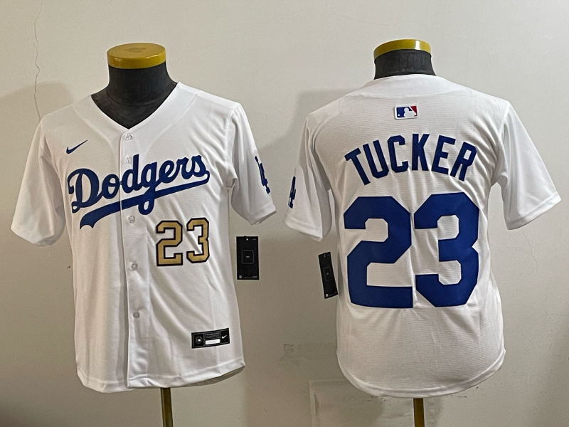 youth 2026 Los Angeles Dodgers #23 Tucker White Game Nike MLB Jersey 004